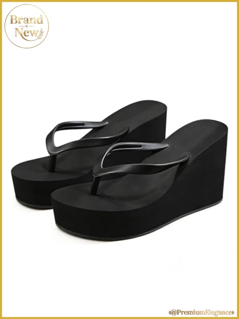 Women's Wedge Flip Flops EVA Platform Thong Sandals Slip On Summer Beach